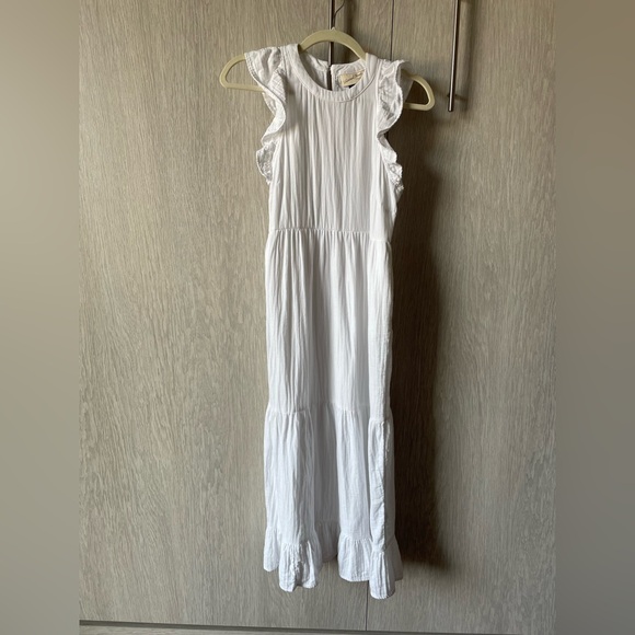 Women's Gauze Flutter Short Sleeve Midi Dress - Universal Thread X-Small - Picture 4 of 6